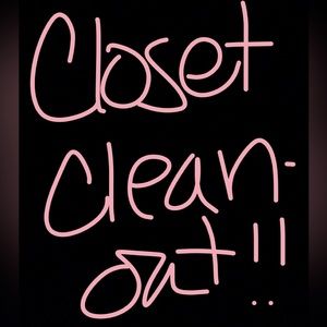 CLOSET CLEAN OUT!!